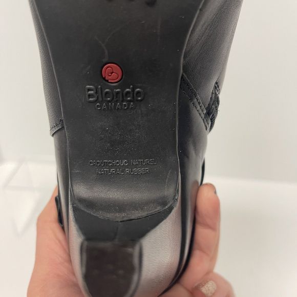 Blondo Womens Black Ankle Boot Size 9.5 M Waterproof AquaProtect Leather Bootie - Picture 7 of 11